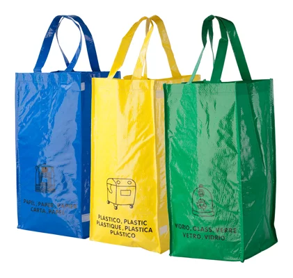 Sortex tašky pro recyklaci odpadů