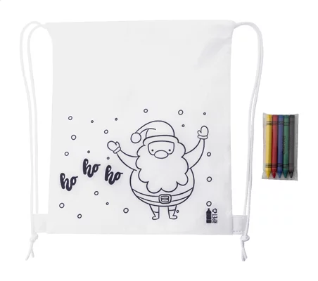 Julfar Bag B vánoční vak na stažení šňůrkou na vybarvení